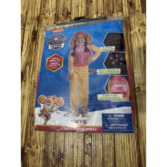 Nickelodeon PAW Patrol Skye Costume for Toddlers Size 4-6 Small NEW! 3 Pcs - Picture 1 of 7